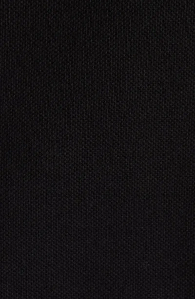 Moncler Polo Shirt With Short Sleeves And Collar In Black