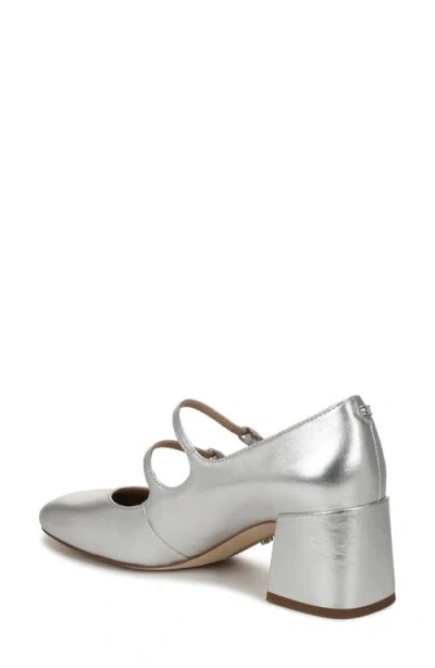 Sam Edelman Sarah Mary Jane Pump In Silver