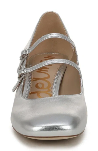 Sam Edelman Sarah Mary Jane Pump In Silver