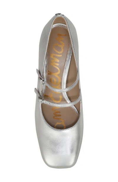 Sam Edelman Sarah Mary Jane Pump In Silver