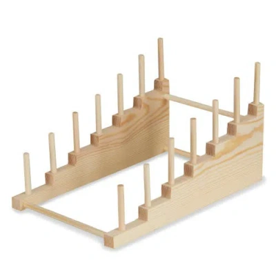 Twine Tiered Pine Cheese Board Display In Brown