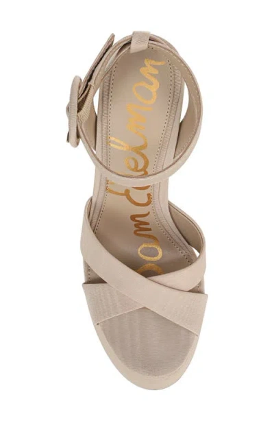 Sam Edelman Savannah Ankle-strap Heels In Neutral