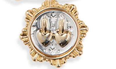 Panacea Two-tone Charm Toggle Bracelet In Gold