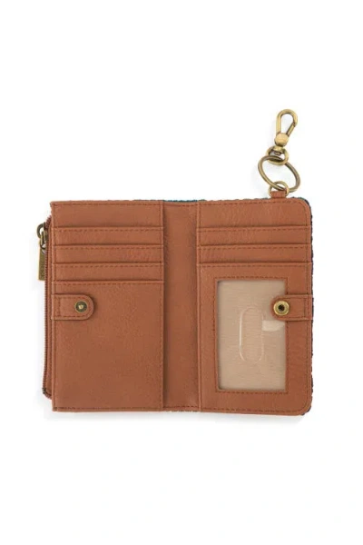 The Sak Encino Crochet Card Wallet In Multi