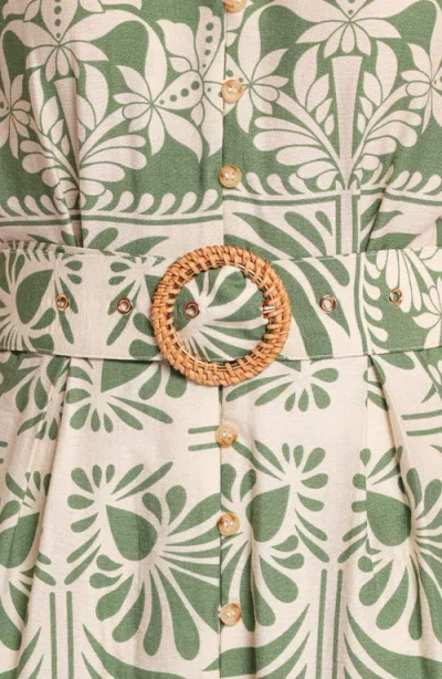 Petal And Pup Petal & Pup Preston Print Button-up Midi Dress In Animal Print