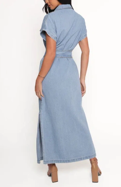 Petal And Pup Petal & Pup Griffin Tie Waist Shirtdress In Multi