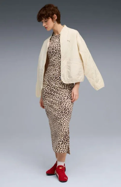 Puma Leo Luxe Women's Slim All-over Print Dress In Multi