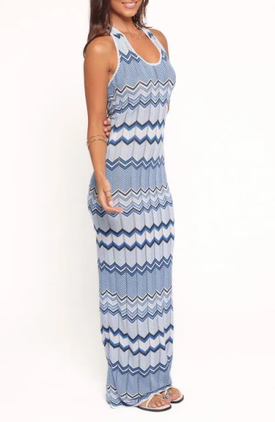 Petal And Pup Petal & Pup Neasa Knit Maxi Dress In Blue