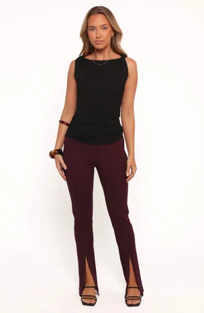 Petal And Pup Petal & Pup Lainey Twist Shoulder Knit Top In Black