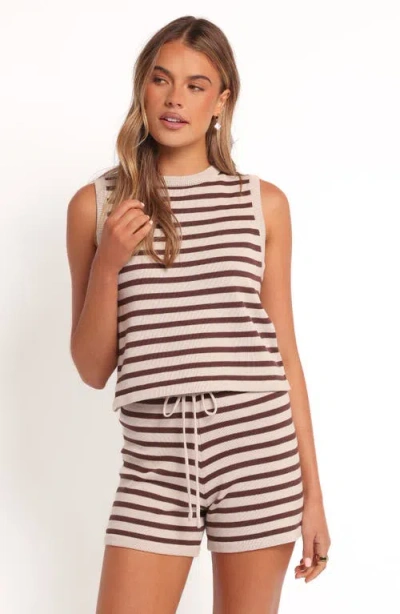 Petal And Pup Petal & Pup Ilona Stripe Knit Tank & Shorts Set In Multi