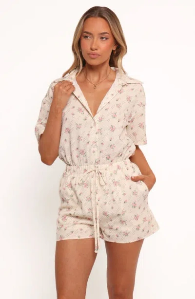 Petal And Pup Petal & Pup Calypso Short Sleeve Romper In White