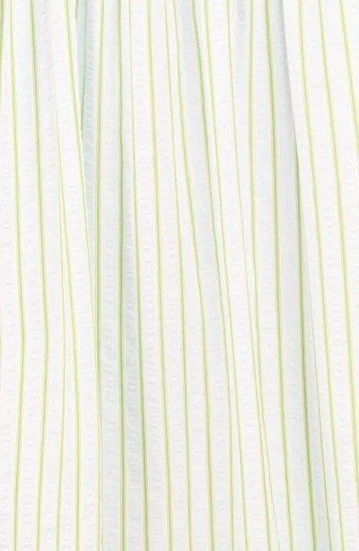 Petal And Pup Petal & Pup Ronnie Stripe Short Sleeve Midi Dress In White