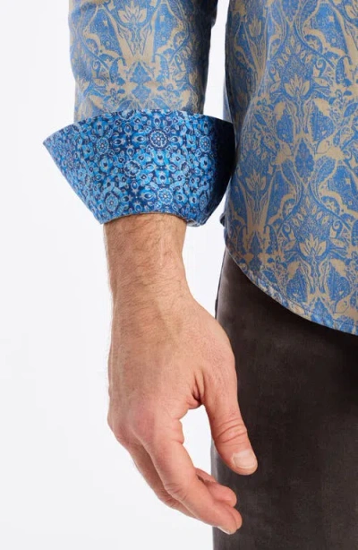 Robert Graham Highland Classic Fit Tapestry Print Button-up Shirt In Blue