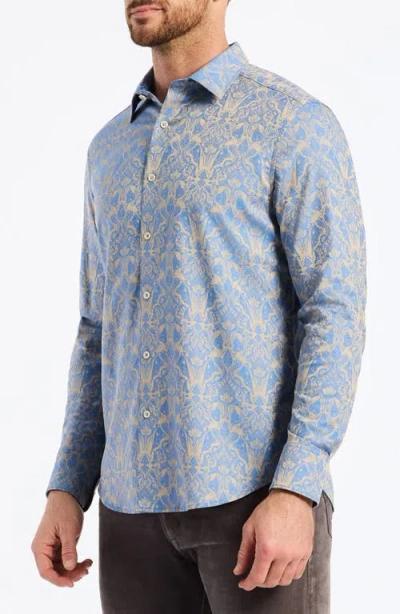 Robert Graham Highland Classic Fit Tapestry Print Button-up Shirt In Blue