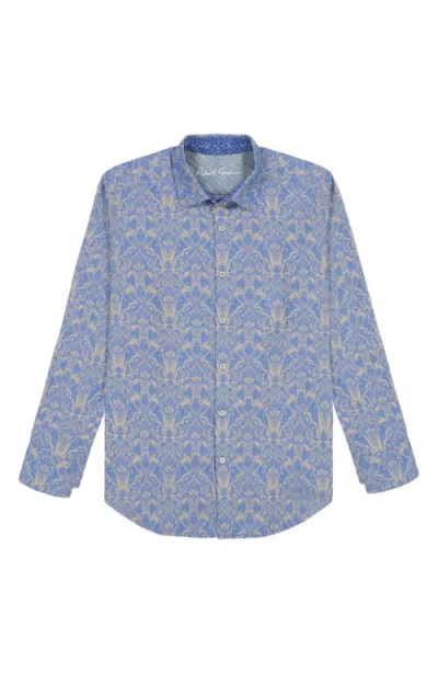Robert Graham Highland Classic Fit Tapestry Print Button-up Shirt In Blue