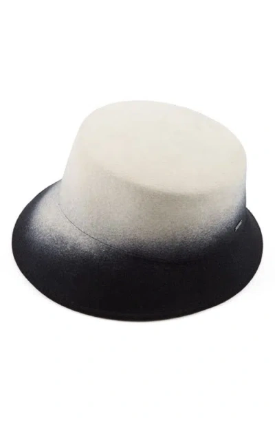 Eugenia Kim Ruby Gradient Wool Asymmetric Bucket Hat In Neutral