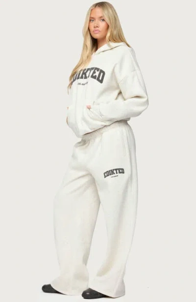 Edikted La Sweatpants In White