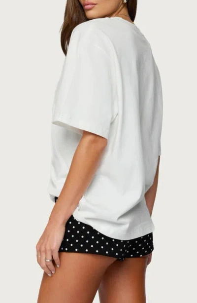 Edikted Devan Oversize Cotton T-shirt In White