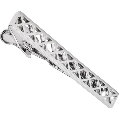 Link Up Laser Cut Lattice Tie Bar In Neutral