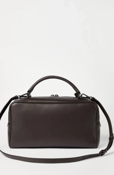 Brunello Cucinelli Medium Handbag Boston Explorer Style In Brown