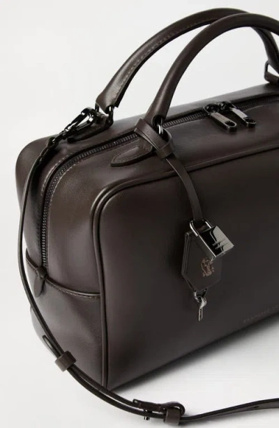 Brunello Cucinelli Medium Handbag Boston Explorer Style In Brown