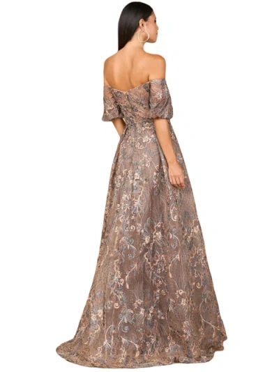 Lara New York Off Shoulder Lace Ballgown