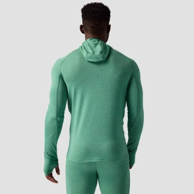 Backcountry Pines Microgrid Ultra-lt Baselayer 1/2-zip Scuba Top In Green