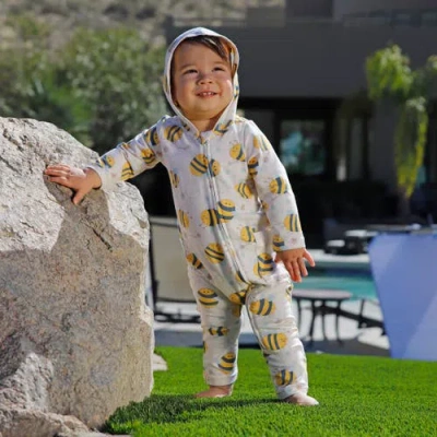 Uv Skinz Hooded Everyday Romper In Yellow