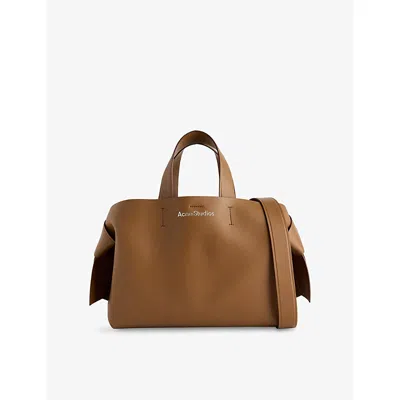 Acne Studios Womens Camel Brown Musubi Leather Tote Bag