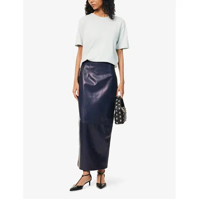 Khaite Loxley Skirt In Blue