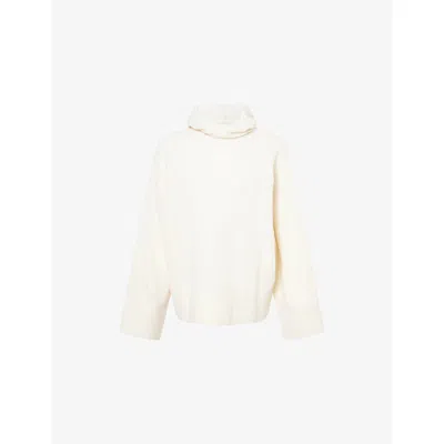 Barbour Womens Birch Evette Relaxed-fit Wool Hoodie In Neutral