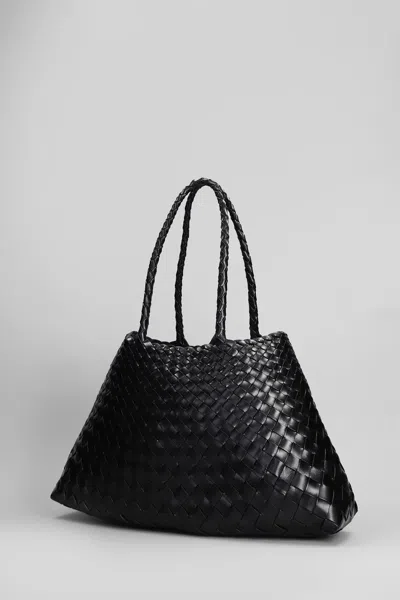 Dragon Diffusion Big Santa Croce Leather Tote Bag In Black