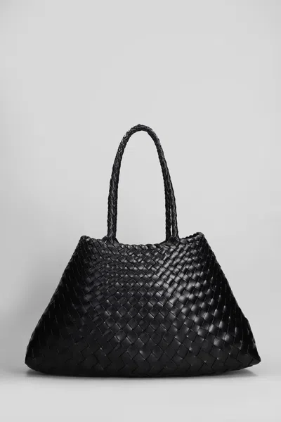 Dragon Diffusion Big Santa Croce Leather Tote Bag In Black
