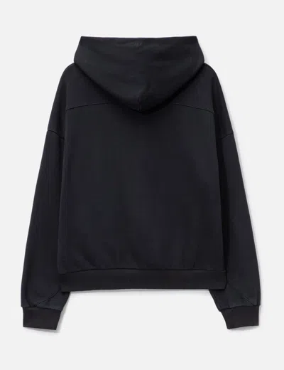 O. Files Origami Seam Hoodie In Black