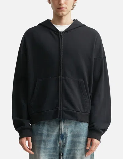 O. Files Origami Seam Hoodie In Black