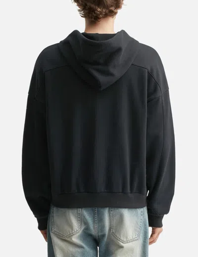 O. Files Origami Seam Hoodie In Black