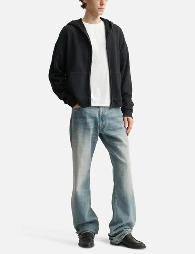 O. Files Origami Seam Hoodie In Black