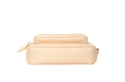 Burberry Small Branded Peach Pink Grainy Leather Camera Crossbody Women's Bag