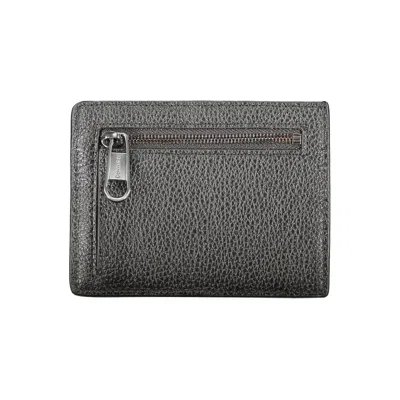 Calvin Klein Black Leather Men's Wallet In Black