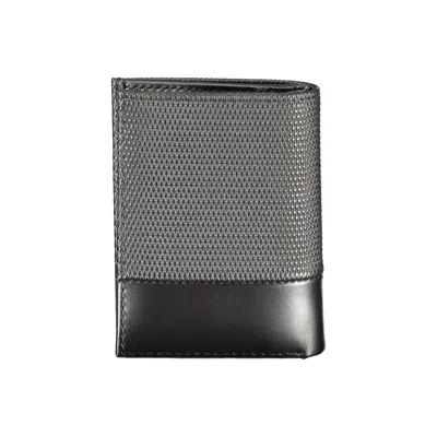 Calvin Klein Black Leather Men's Wallet In Black