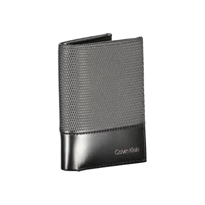 Calvin Klein Black Leather Men's Wallet In Black