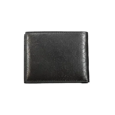 Calvin Klein Black Leather Men's Wallet In Black