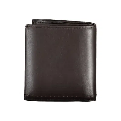Calvin Klein Brown Leather Men Men's Wallet In Brown