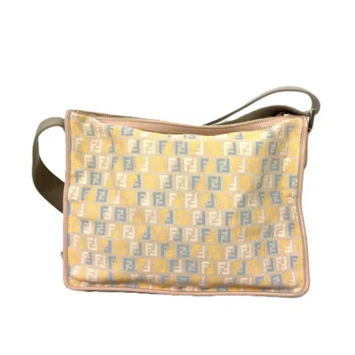 Pre-owned Fendi Multi-color Canvas Leather Shoulder Bag ()