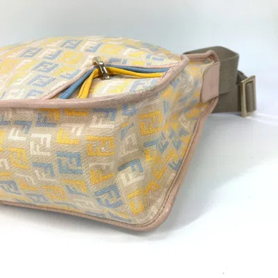 Pre-owned Fendi Multi-color Canvas Leather Shoulder Bag ()