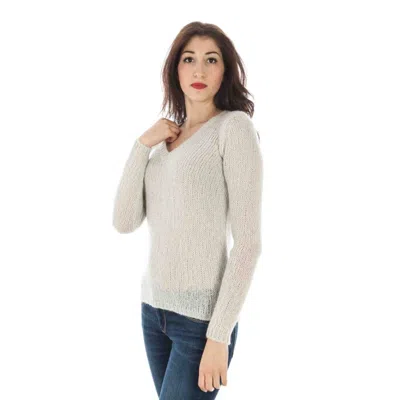 Fred Perry White Wool Sweater In Neutral