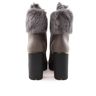 Giuseppe Zanotti Gray Eco Leather Women's Boot In Gray