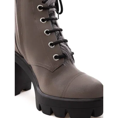 Giuseppe Zanotti Gray Eco Leather Women's Boot In Gray