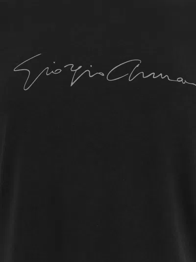 Giorgio Armani Viscose Jersey T-shirt In Black