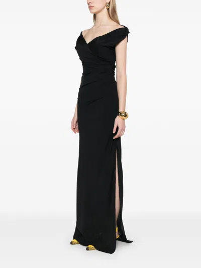 Jacquemus La Robe Rita Longue Gown In Black